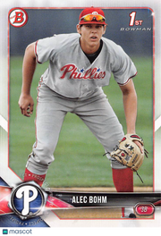 2018 Bowman Draft Alec Bohm Rookie #BD-25 Philadelphia Phillies