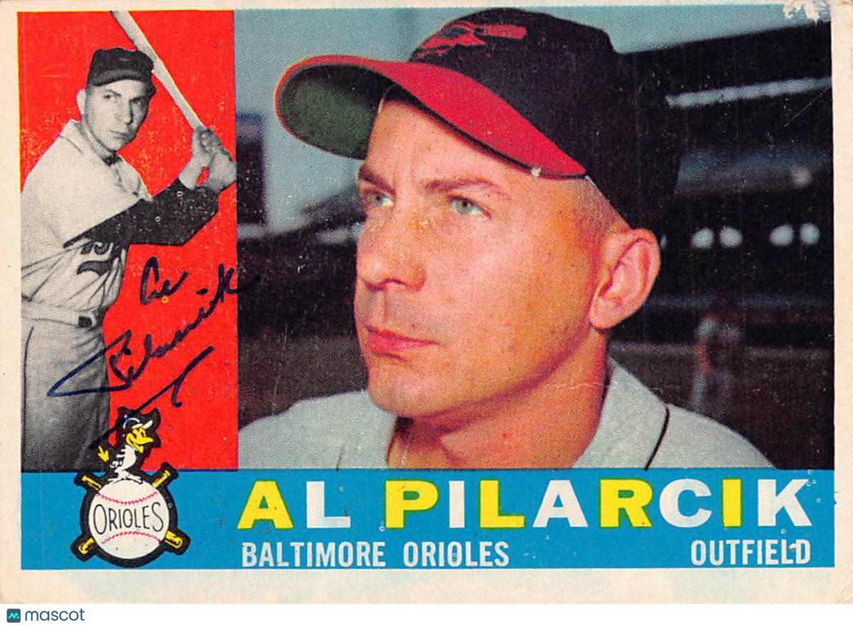 1960 Topps Al Pilarcik Autograph Baltimore Orioles