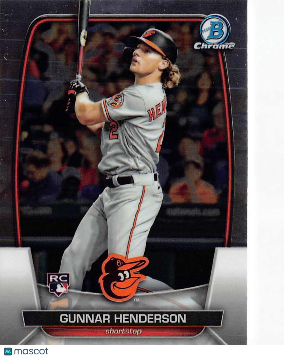 2023 Bowman Chrome Gunnar Henderson Rookie RC #10 Baltimore Orioles