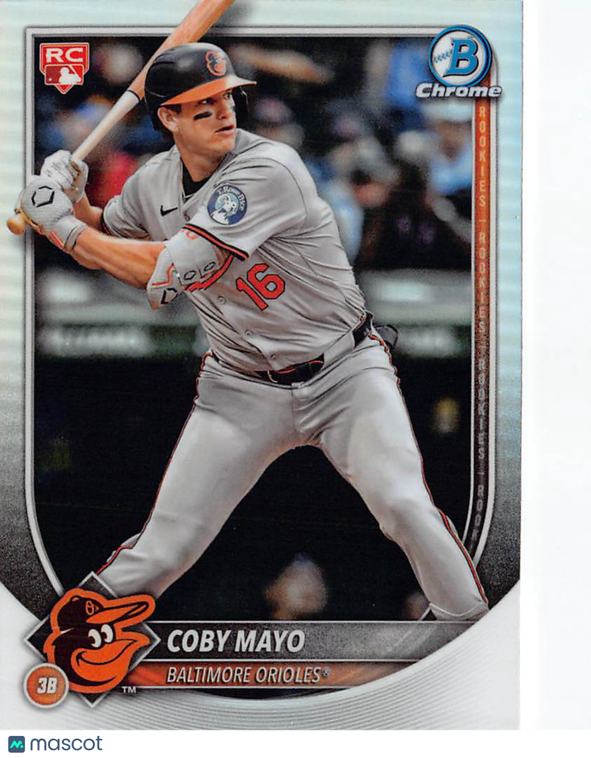 2025 Bowman Chrome Coby Mayo Red Rookie Rookie RC #83 Baltimore Orioles