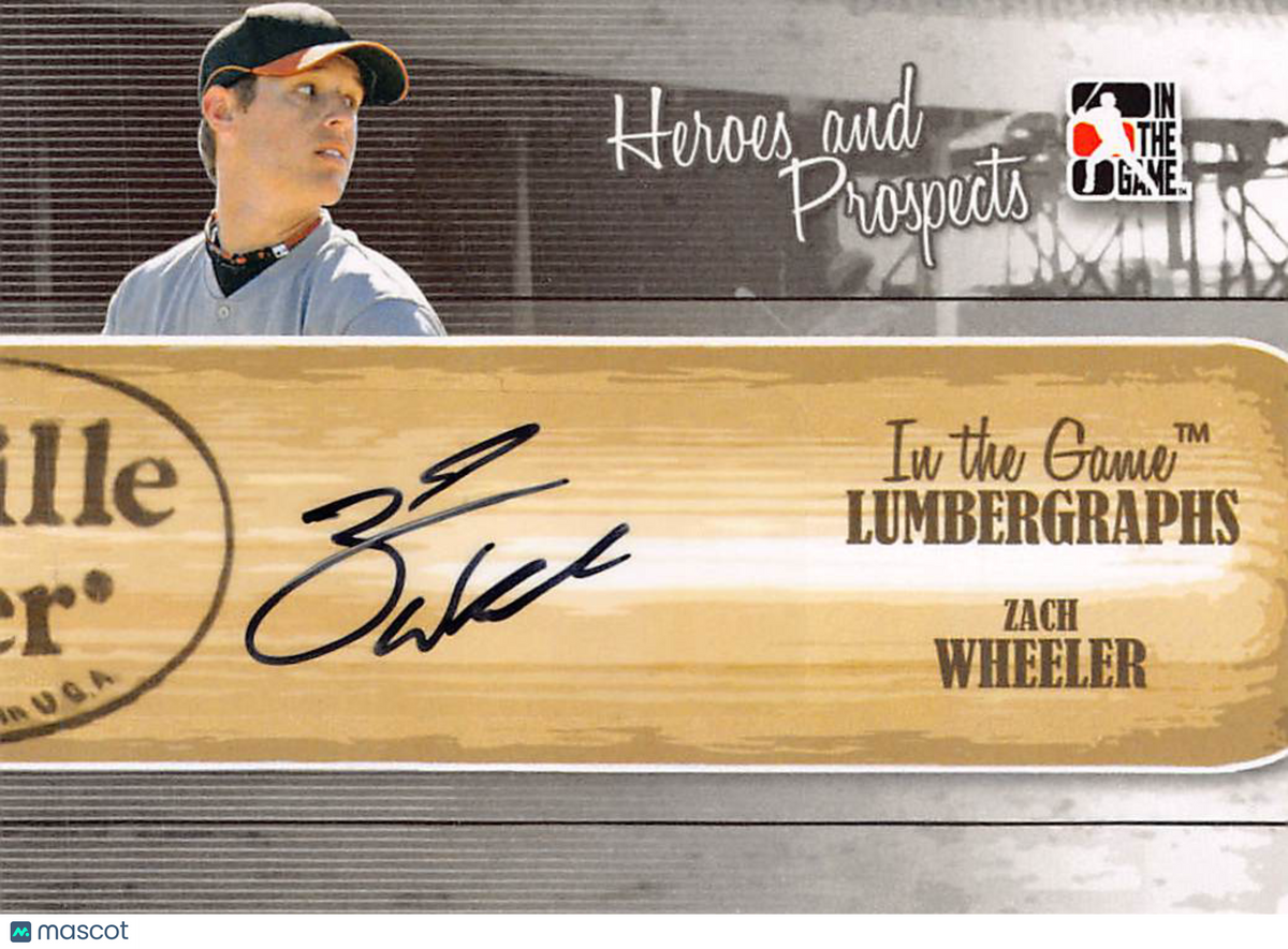 2011 In The Game Heroes Prospects Hits Series 2 Zach Wheeler Lumbergraphs #L-ZW