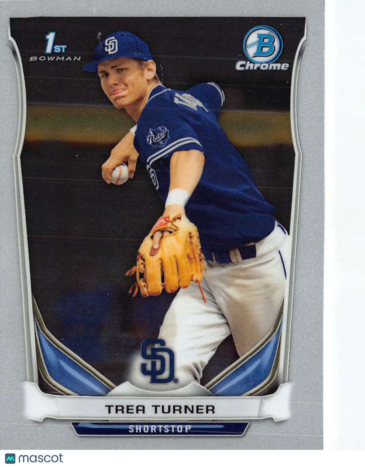 2014 Bowman Chrome Draft Picks & Prospects Trea Turner Rookie #CDP10 San Padres