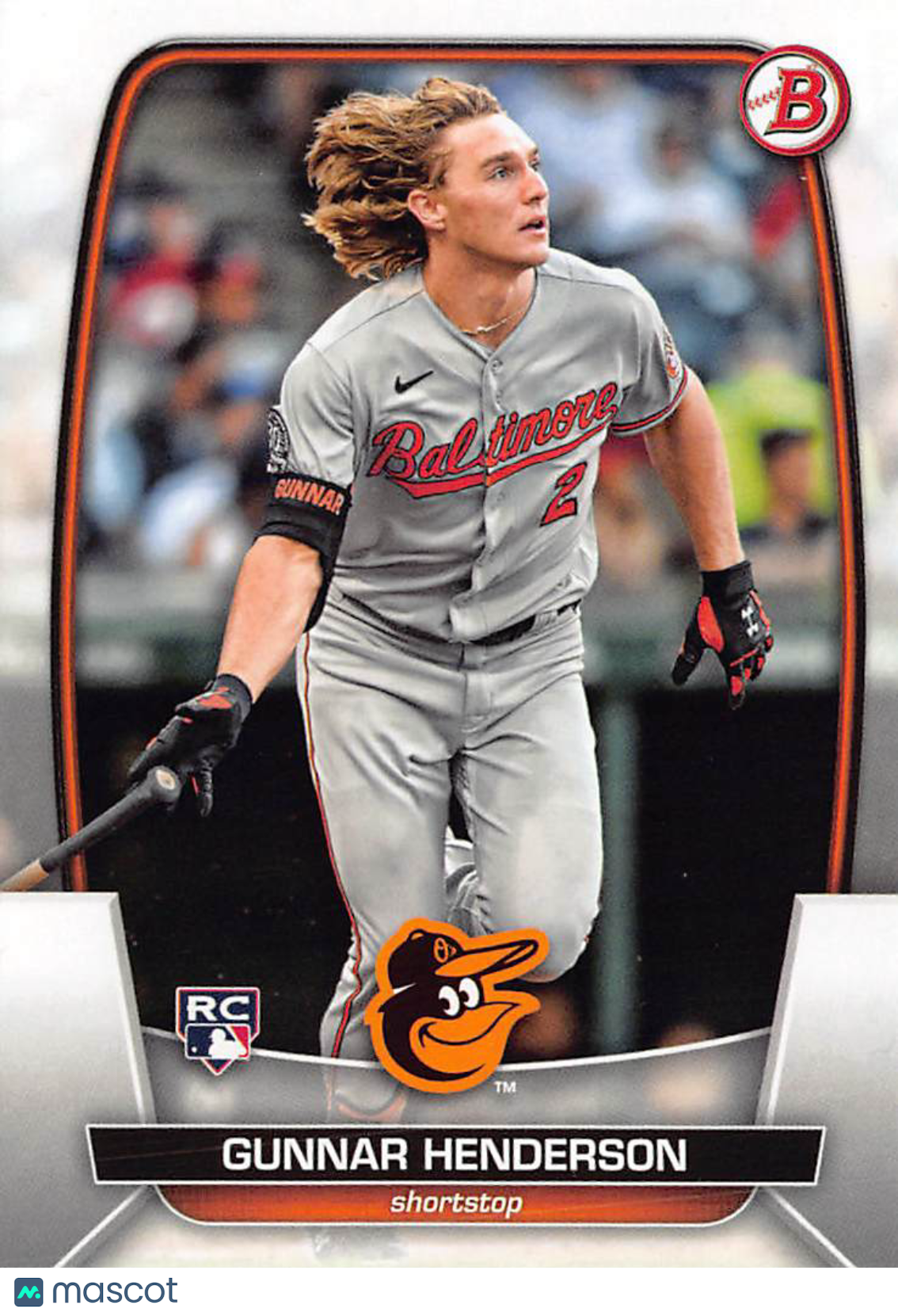 2023 Bowman Gunnar Henderson Rookie RC #65 Baltimore Orioles