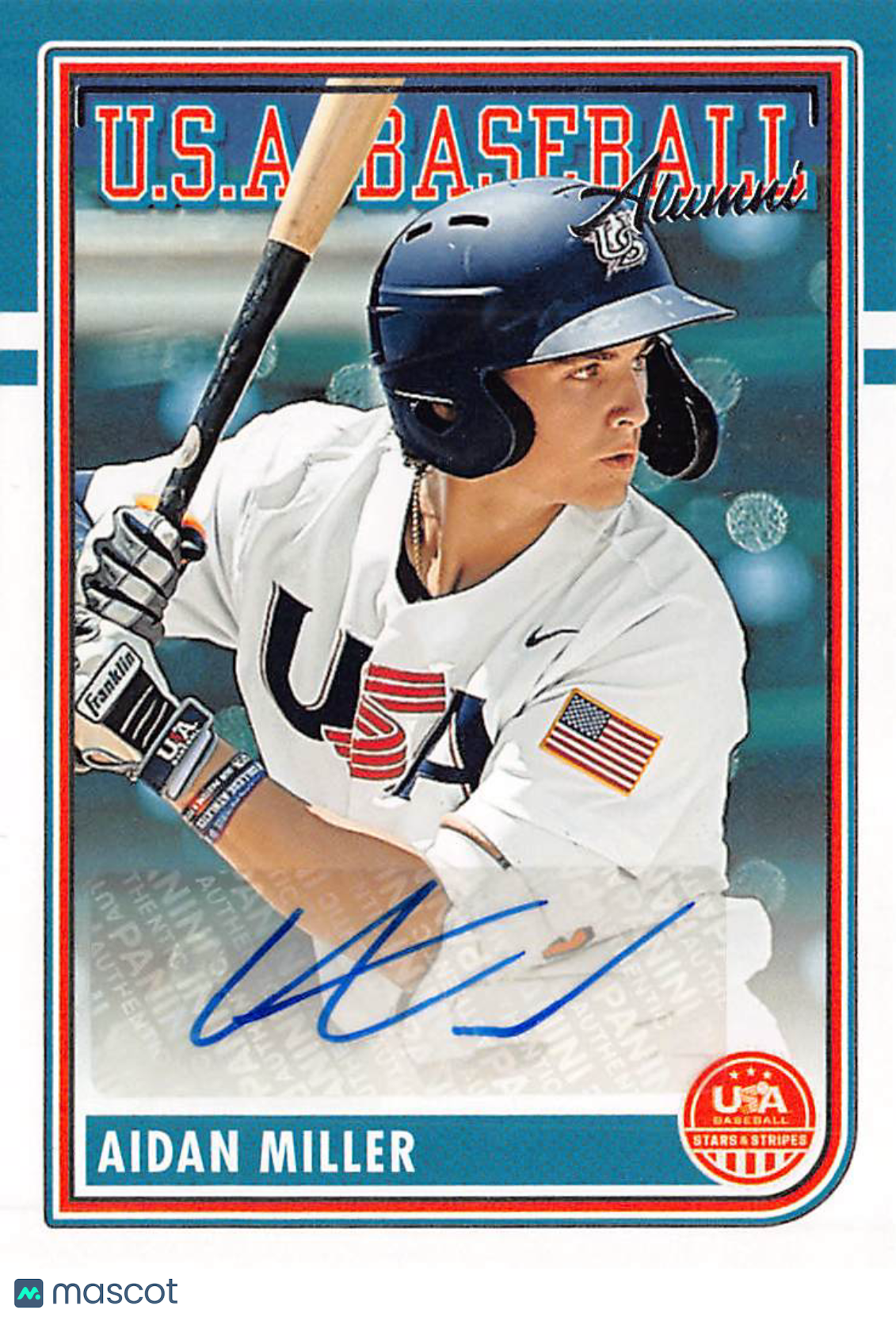 2024 Panini USA Baseball Stars & Stripes Aidan Miller Rookie Auto #ASM-AM