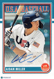 2024 Panini USA Baseball Stars & Stripes Aidan Miller Rookie Auto #ASM-AM