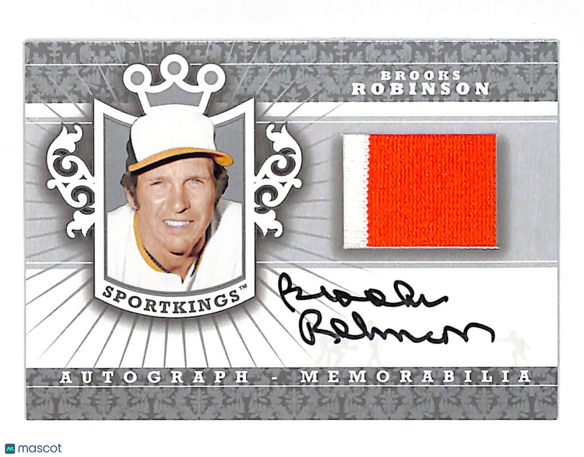 2012 Sportkings Series Brooks Robinson Silver Version Auto Patch AM-BRO1 Orioles