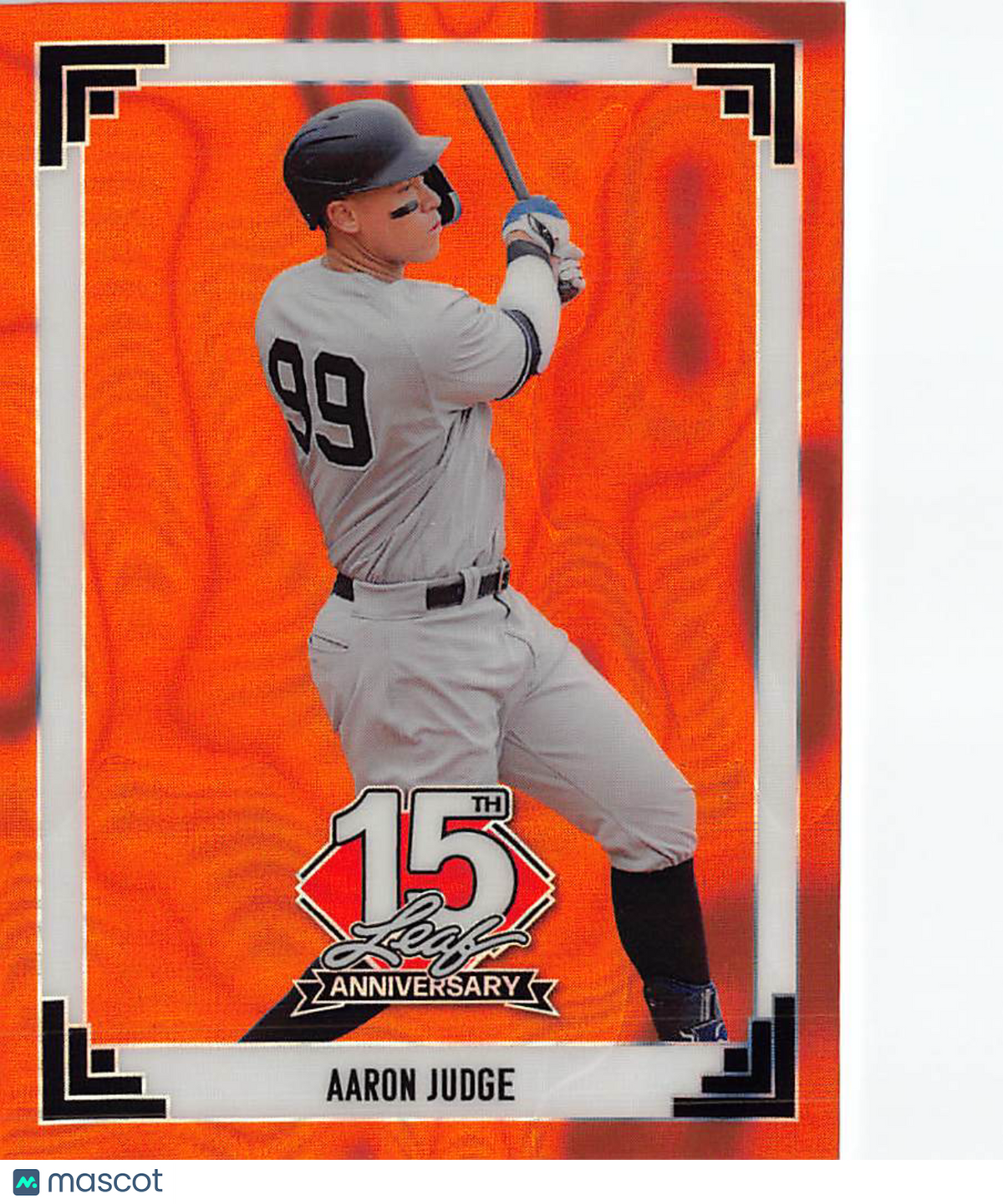 2025 Leaf 15th Anniversary Aaron Judge Orange /4 #91B-1 New York Yankees