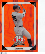 2025 Leaf 15th Anniversary Aaron Judge Orange /4 #91B-1 New York Yankees