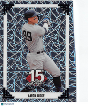 2025 Leaf 15th Anniversary Aaron Judge Silver Laser /15 #91B-1 New York Yankees