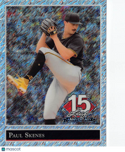 2025 Leaf 15th Anniversary Paul Skenes Silver Shimmer /15 #92B-130 Pirates