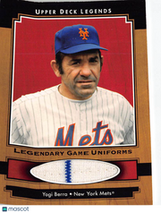 2001 Upper Deck Legends Yogi Berra Patch Memorabilia #J-YB New York Mets