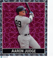 2025 Leaf 15th Anniversary Aaron Judge Pink Laser /8 #48B-1 New York Yankees