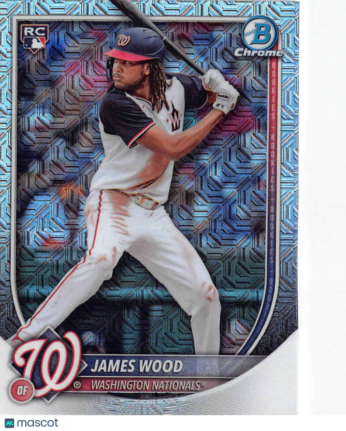 2025 Topps Bowman Chrome James Wood Mojo Refractor Rookie RC #29 Nationals