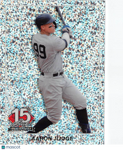 2025 Leaf 15th Anniversary Aaron Judge Silver Sparkle /15 #90B-1 Yankees
