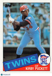 1986 Topps Kirby Puckett Rookie #536 Minnesota Twins