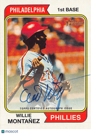 2023 Topps Heritage Willie Montañez Autograph #ROA-WM Philadelphia Phillies