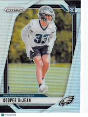 2024 Panini Prizm Football Cooper DeJean Silver Rookie RC #321 Eagles