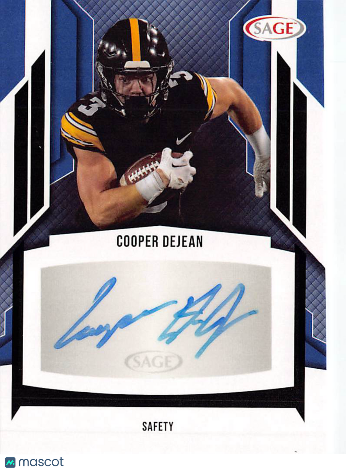 2024 SA-GE Hit Cooper DeJean Auto Rookie #A-CD Iowa Hawkeyes
