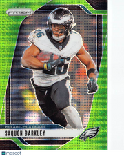2024 Panini Prizm Football Saquon Barkley Green Pulsar #232 Philadelphia Eagles
