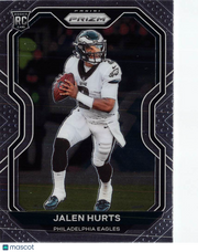 2020 Panini Prizm Football Jalen Hurts Rookie RC #343 Philadelphia Eagles