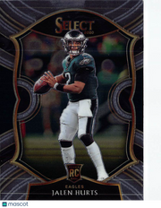 2020 Panini Select Football Jalen Hurts Rookie RC #50 Philadelphia Eagles
