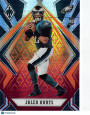 2020 Panini Phoenix Jalen Hurts Fire Burst Rookie RC #114 Philadelphia Eagles