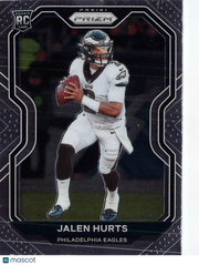 2020 Panini Prizm Football Jalen Hurts Rookie RC #343 Philadelphia Eagles