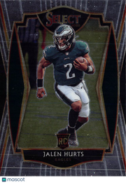 2021 Panini Select Jalen Hurts Rookie RC #150 Philadelphia Eagles