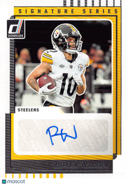 2025 Panini Donruss Roman Wilson Autograph #SS-RWN Pittsburgh Steelers