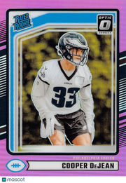 2024 Panini Donruss Optic Cooper DeJean Pink Rookie #305 Philadelphia Eagles