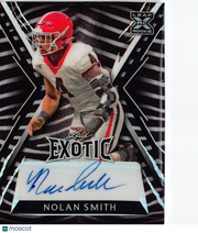 2023 Leaf Exotic Football Nolan Smith Zebra /13 Rookie RC #BA-NS2 Georgia