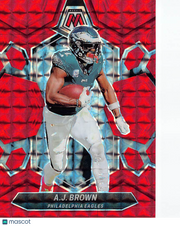 2024 Panini Mosaic A.J. Brown Red #178 Philadelphia Eagles