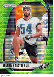2024 Panini Prizm Jeremiah Trotter Jr. Green Pulsar Rookie RC #349 Eagles