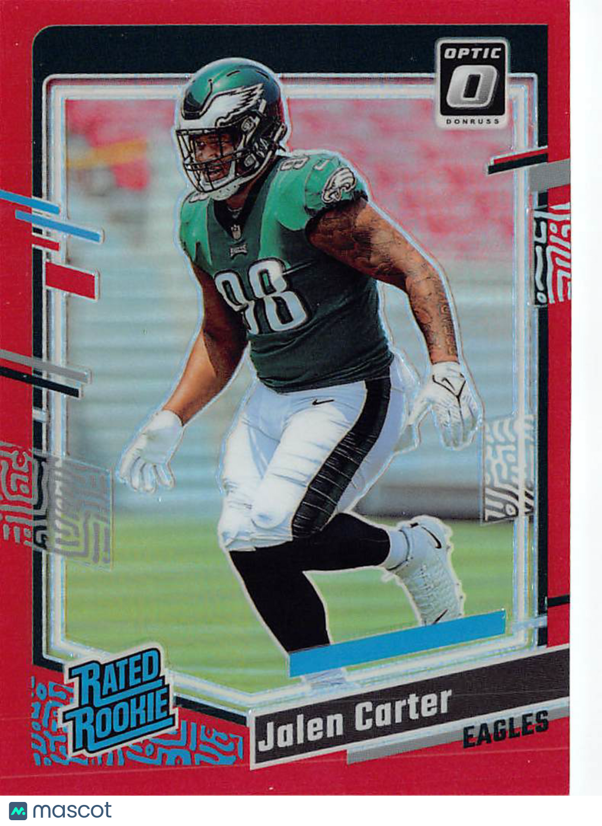 2023 Panini Donruss Optic Jalen Carter Red /99 Rookie #281 Philadelphia Eagles