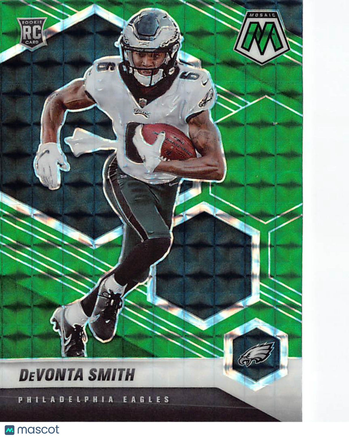 2021 Panini Mosaic DeVonta Smith Green Rookie RC #305 Philadelphia Eagles