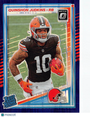2025 Panini Donruss Optic Quinshon Judkins Purple Shock Rookie #252 Browns