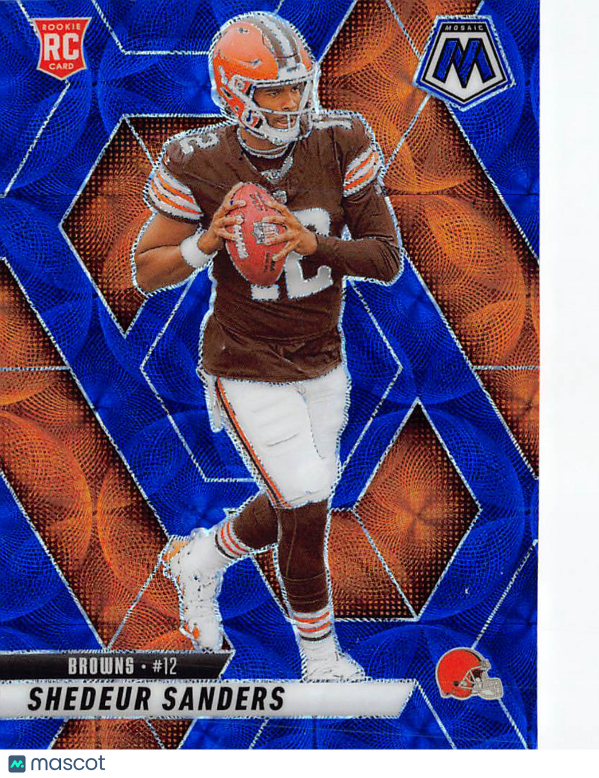 2025 Panini Mosaic Shedeur Sanders Blue Scope Rookie RC #302 Cleveland Browns