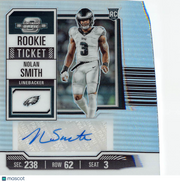 2024 Panini Contenders Optic Nolan Smith Rookie Ticket Auto RC #192 Eagles