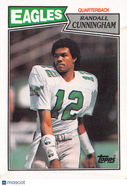 1987 Topps Randall Cunningham Rookie #296 Philadelphia Eagles