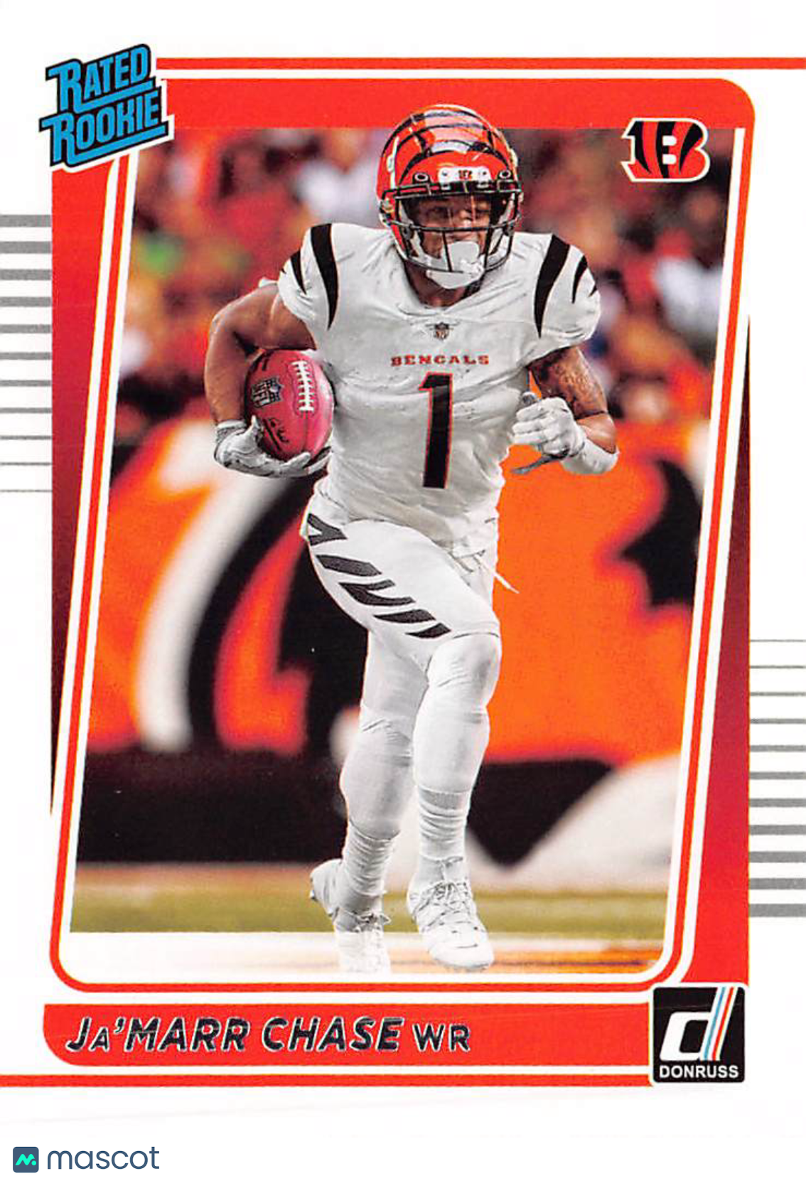 2021 Panini Donruss Ja'Marr Chase Rated Rookie Rookie #262 Cincinnati Bengals