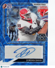 2022 Leaf Pro Set Jordan Davis Blue Scope Auto Rookie RC #PA-JD1 Georgia