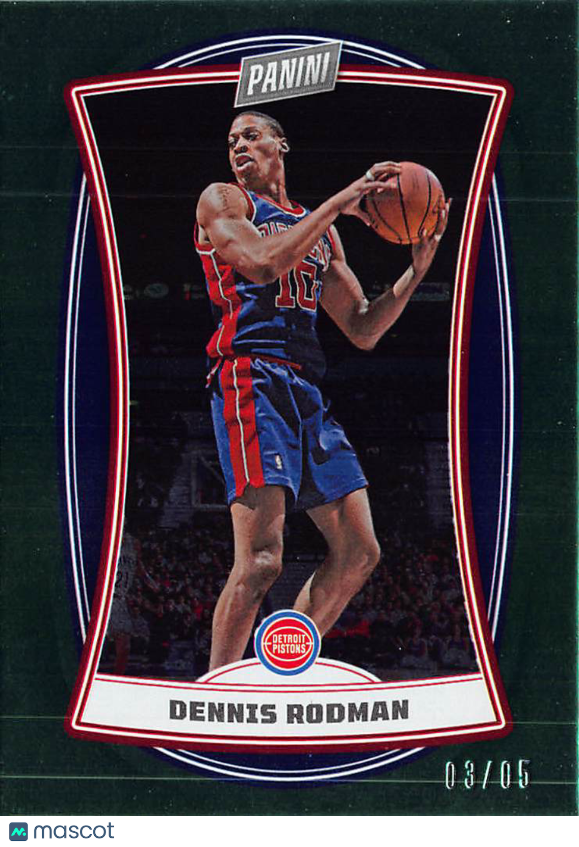 2023 Panini Player of the Day Basketball Dennis Rodman Green /05 #68 Pistons