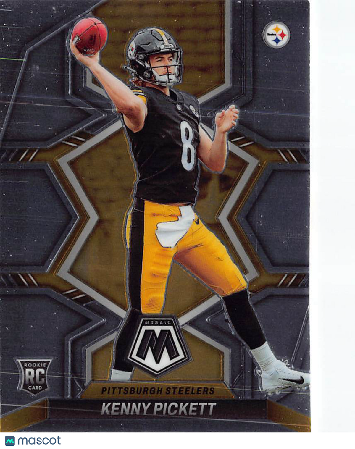 2022 Panini Mosaic Football Kenny Pickett Rookie RC #301 Pittsburgh Steelers