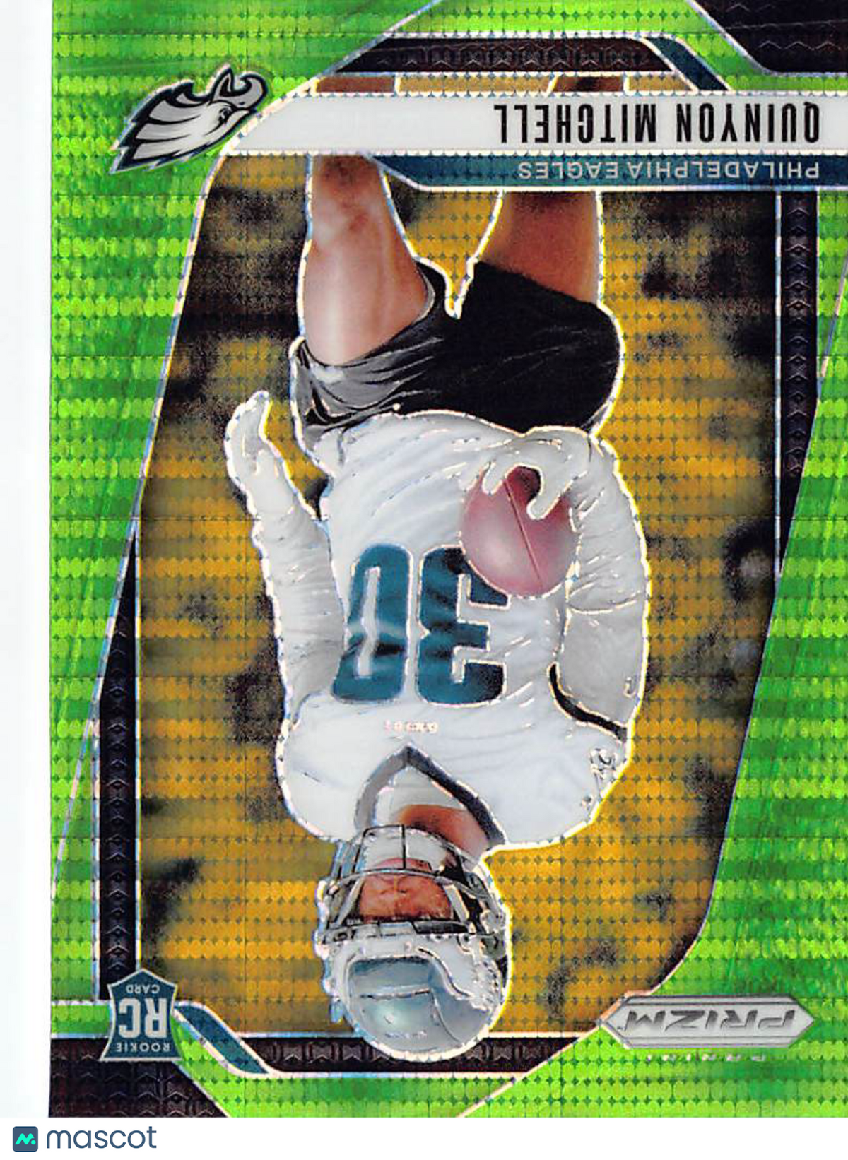 2024 Panini Prizm Football Quinyon Mitchell Green Disco Rookie RC #381 Eagles