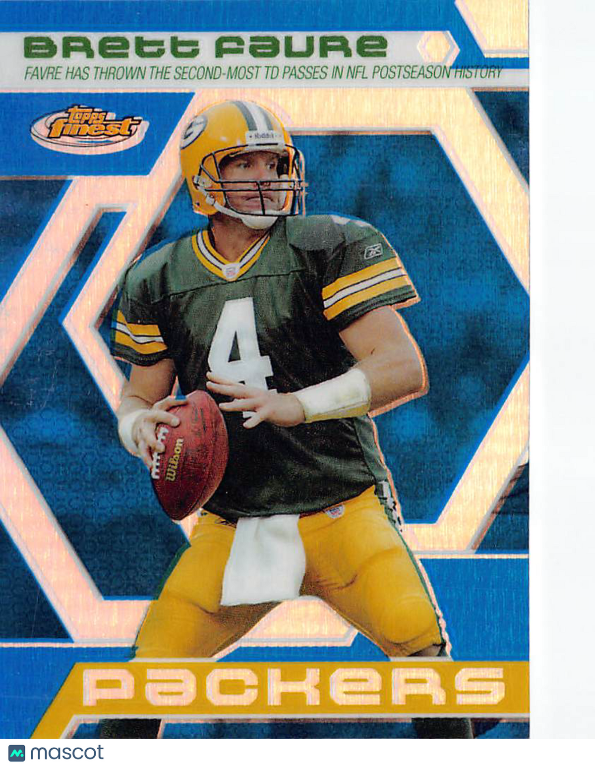 2006 Topps Finest Brett Favre Blue Refractor /299 #BF12 Green Bay Packers