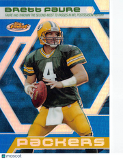 2006 Topps Finest Brett Favre Blue Refractor /299 #BF12 Green Bay Packers