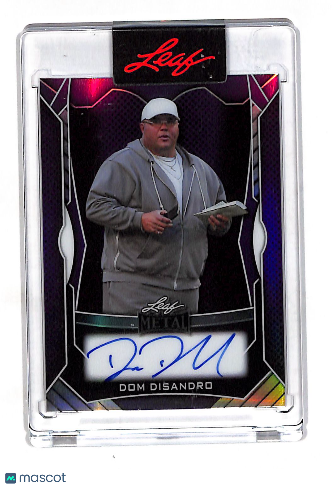 2025 Leaf Metal Dom DiSandro Purple Autograph /4 #MA-DDS Philadelphia Eagles