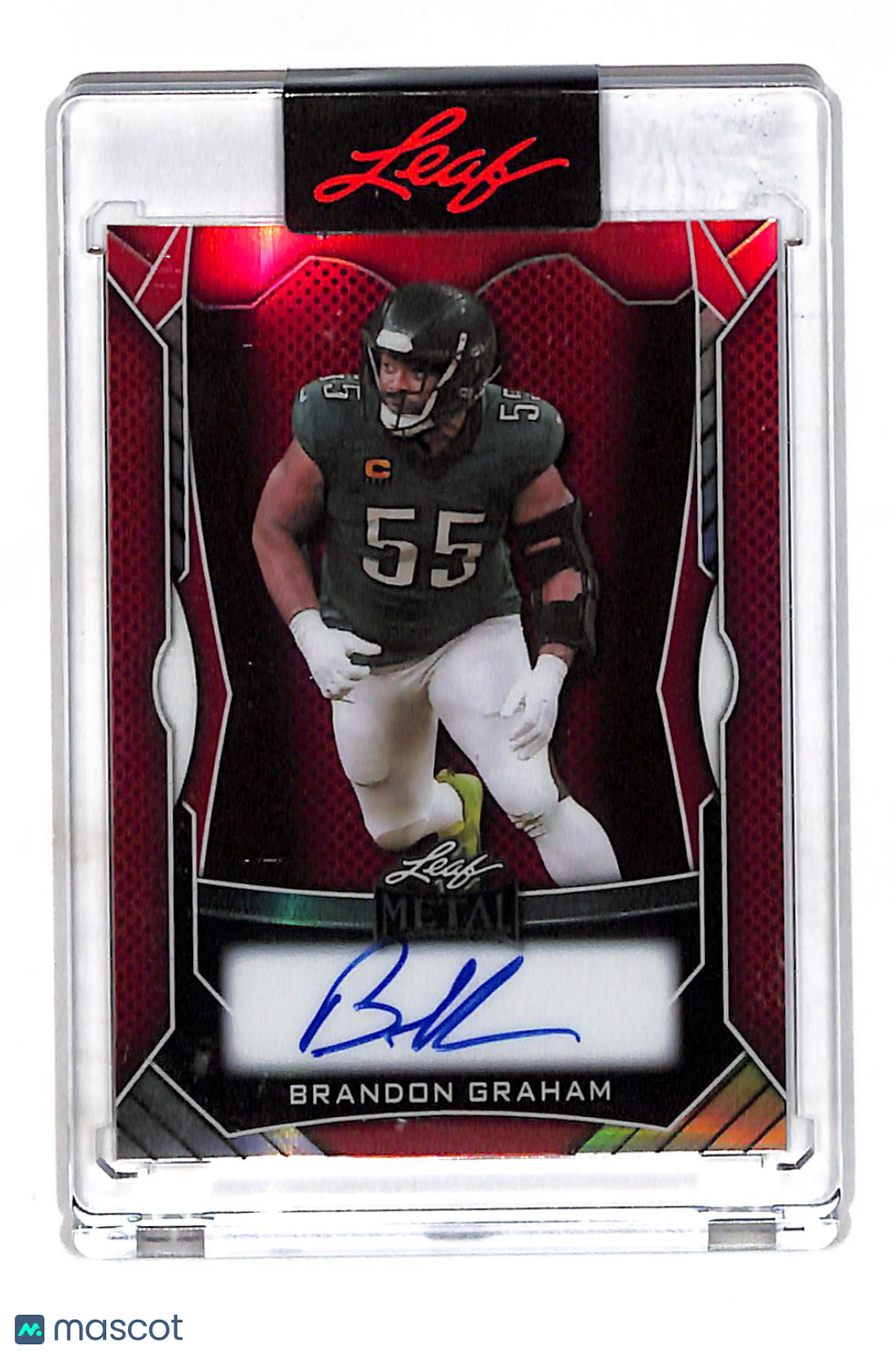 2025 Leaf Metal Brandon Graham Red Autograph /15 #MA-BG1 Philadelphia Eagles