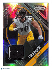 2025 Panini Prizm T.J. Watt Patch Memorabilia #PJY-TJW Pittsburgh Steelers
