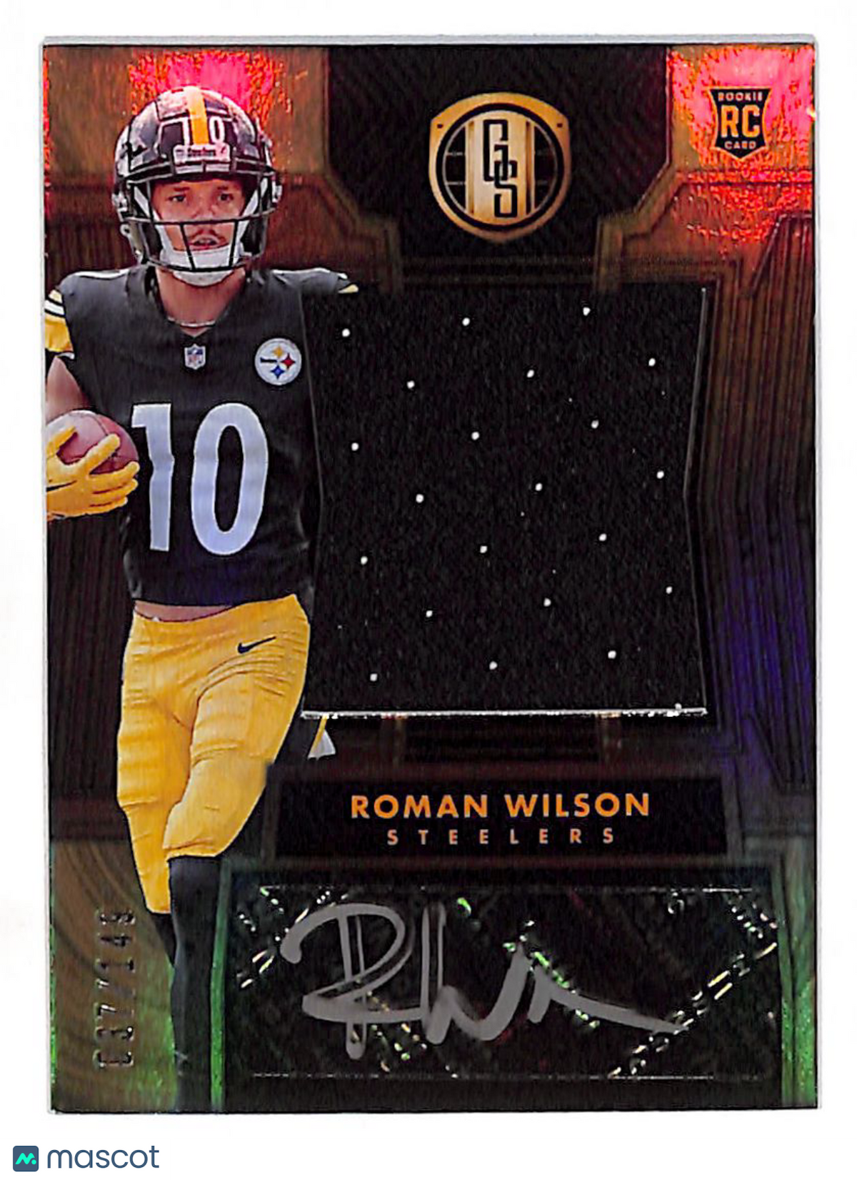 2024 Panini Gold Standard Roman Wilson Autograph Rookie RC #261 Steelers